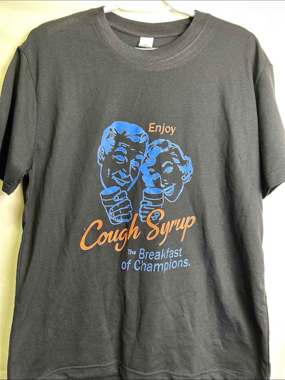 Enjoy Cough Syrup Graphic Tee - Black